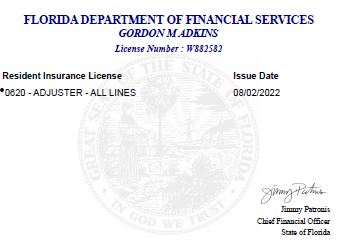 Adjuster License